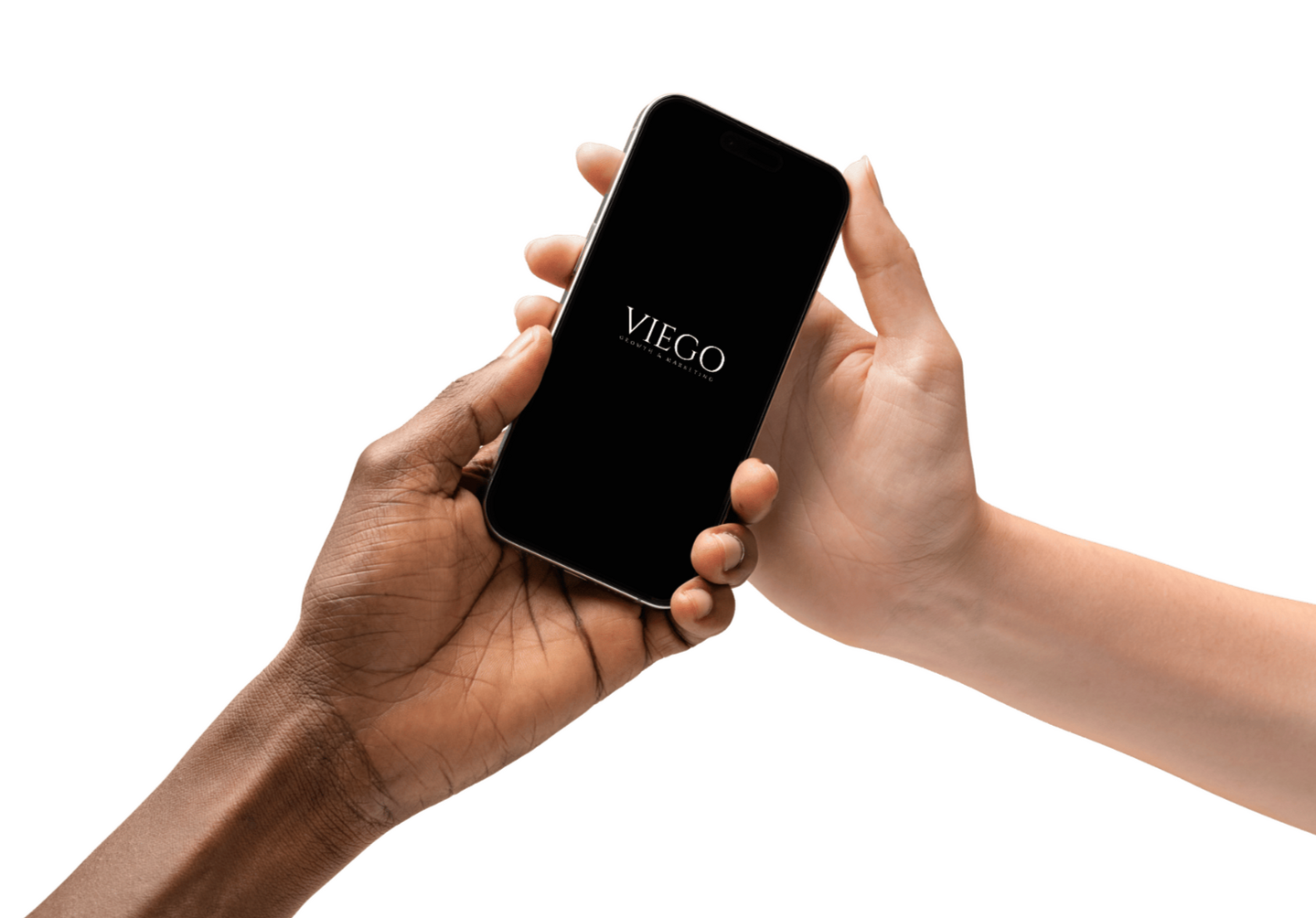 Logo en Iphone Logo en Iphone | Viego Growth & Marketing